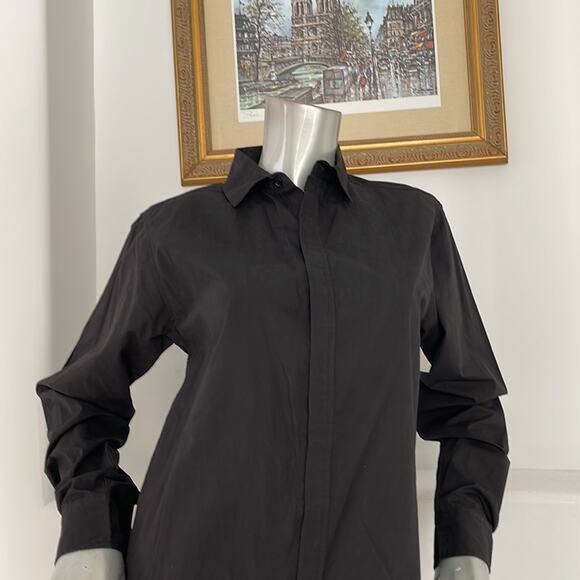 OAK Long Sleeve Shirt Dress Black Size XS - Picture 5 of 13